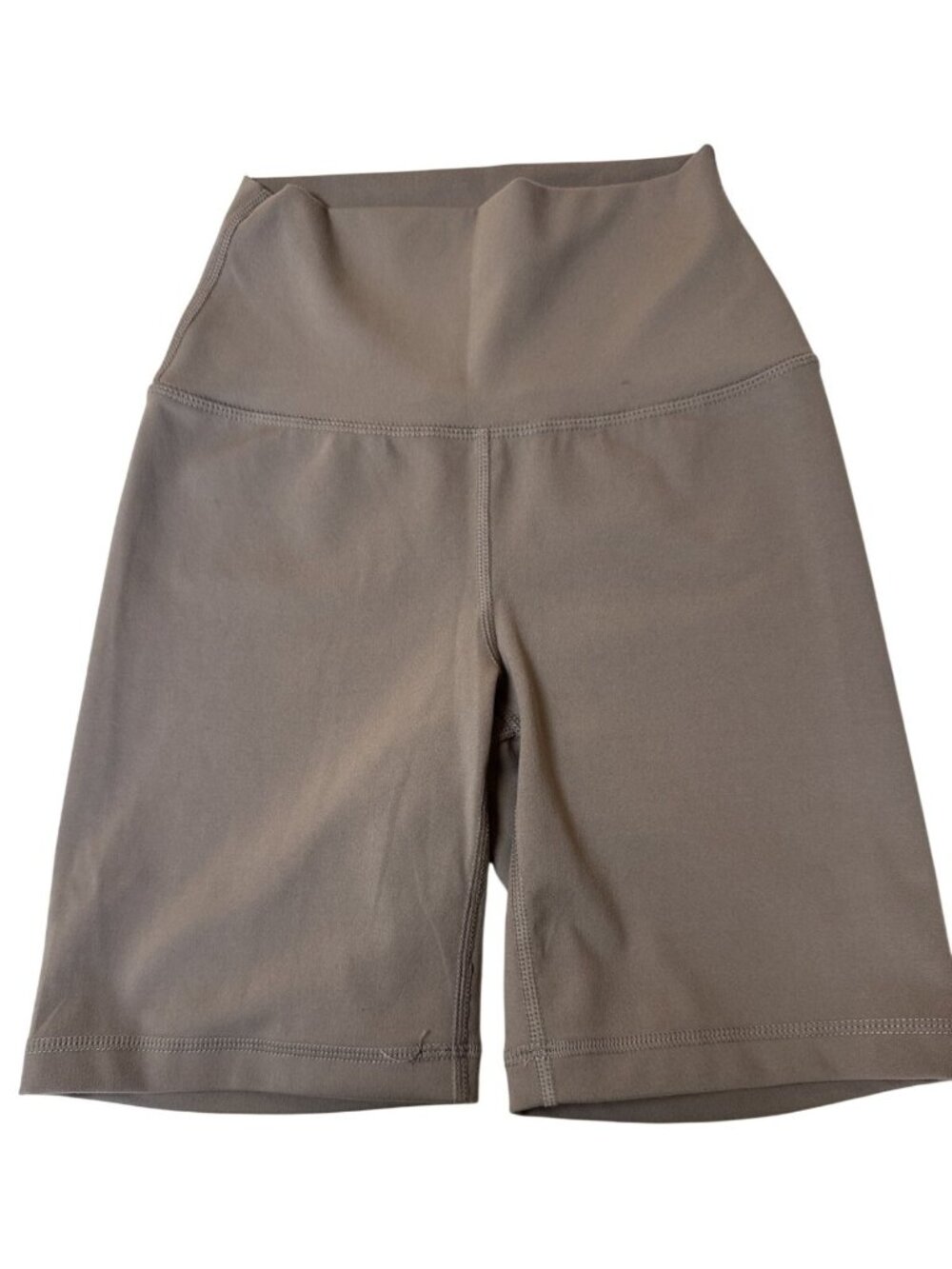 Yogalicious Lux Workout Taupe Biker Shorts XS